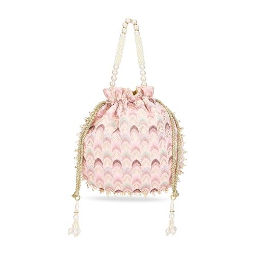 Lavie Women's Noor Chevron Embriodered Potli | Ladies Purse Handbag - Image 1