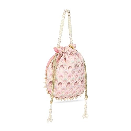 Lavie Women's Noor Chevron Embriodered Potli | Ladies Purse Handbag - Image 2