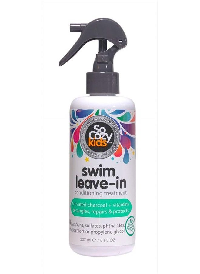 SO COZY - SoCozy Swim Spray | Leave-In Treatment & Conditioner | For Kids Hair | Protects and Repairs Pool/Sun/Salt Damage | 8 fl oz | No Parabens, Sulfates, Synthetic Colors or Dyes, White - Image 1