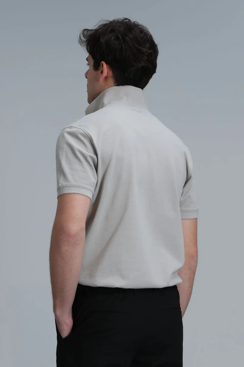 لوفيان Men's Laon Smart Polo T-Shirt 111040164 Beige