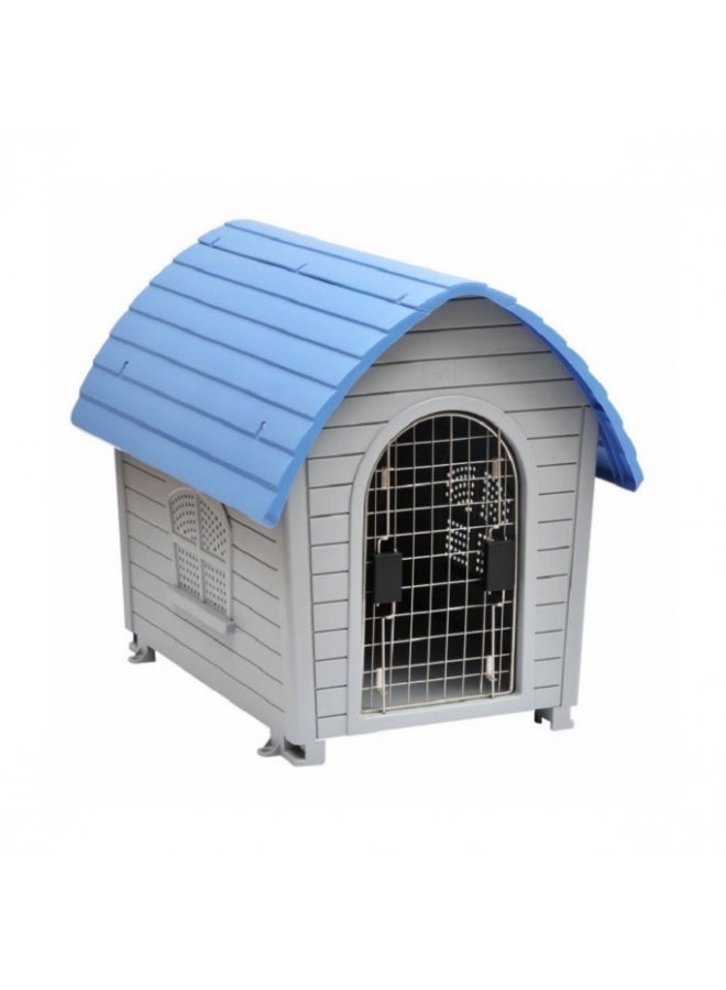 Pet Mode Small Blue & Gray Plastic Dog House (74x48x66.5cm) , 1 pcs