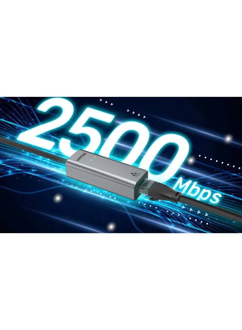 يوني تيك USB-C & USB-A to 2.5G Ethernet Adapter, 2500Mbps USB 3.0 LAN Network Adapter, RJ45 Wired Internet Converter for Laptop, PC, MacBook, Windows/macOS/Linux - Image 3