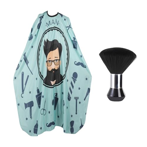 YELEGAI Professional Hair Cutting Cape with Neck Duster Brush Waterproof Salon Barber Cape with Snaps Barber Accessories Barber Supplies - Image 1