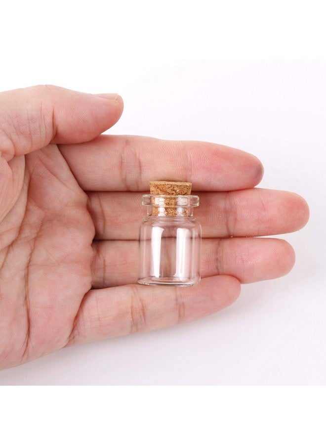 MaxMau 24pcs Mini Glass Bottles with Cork Stoppers 5ml DIY Art Crafts Storage Container,Tiny Glass Vials Cork for Wedding Decoration,Small Glass Corks Jars Party Favor - Image 3