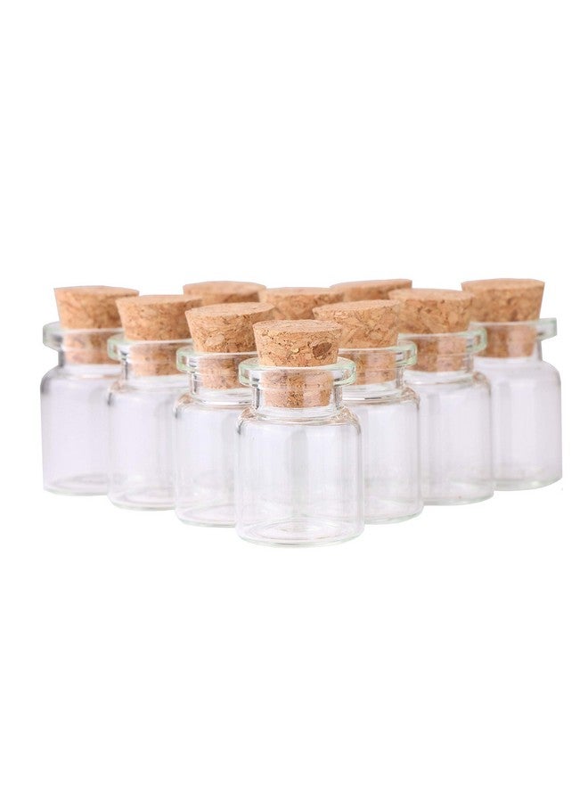 MaxMau 24pcs Mini Glass Bottles with Cork Stoppers 5ml DIY Art Crafts Storage Container,Tiny Glass Vials Cork for Wedding Decoration,Small Glass Corks Jars Party Favor - Image 4