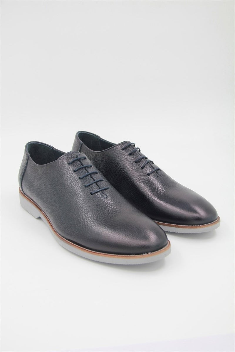 Luciano Bellini E213 Men's Classic Shoes - Navy Blue  - Image 3
