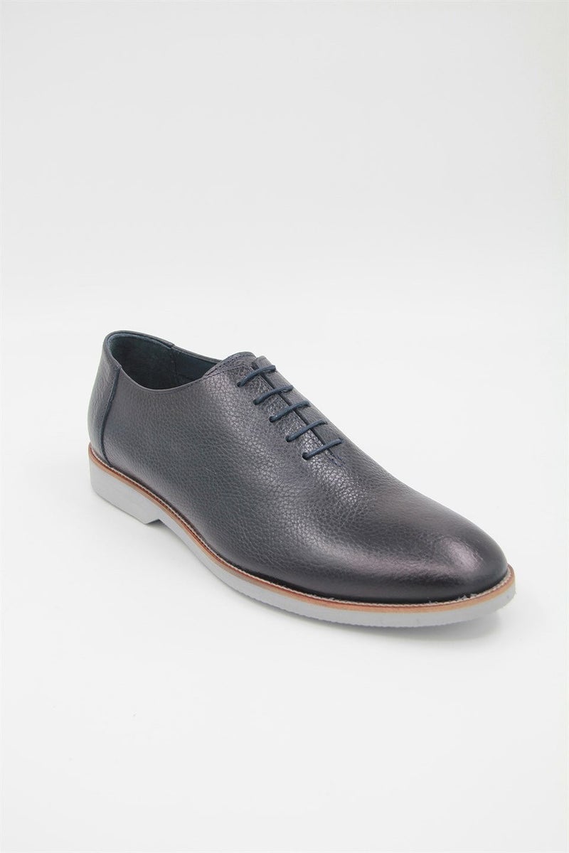 Luciano Bellini E213 Men's Classic Shoes - Navy Blue  - Image 2
