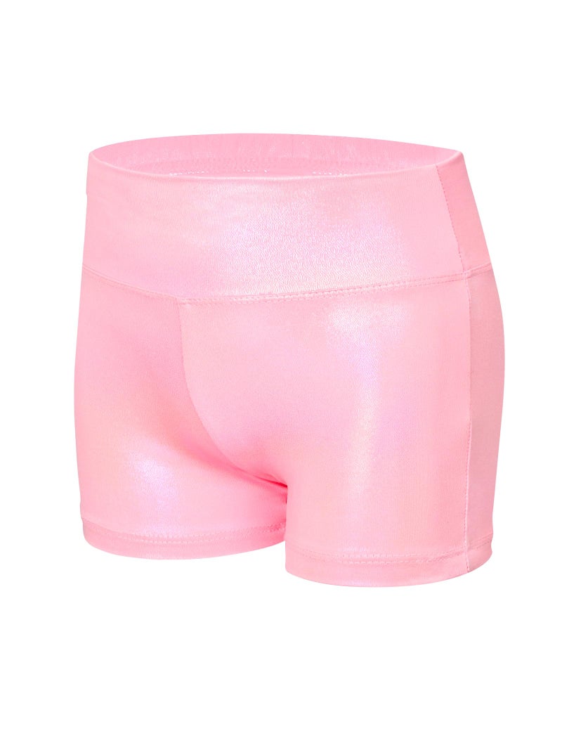 Nokecina Gymnastics Leotards for Girls 5-6 Years Old Pink Diamond Athletic Bodysuit with High Waist Shorts Set - Image 5