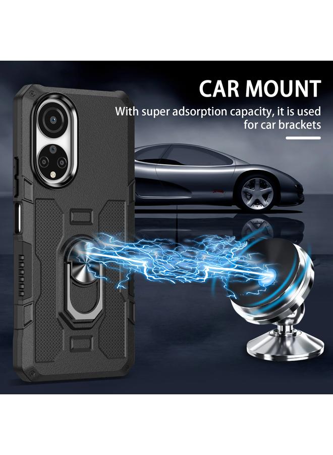 S-TOP Case For Honor X7 Ring Holder Armor Hybrid Phone Case - Image 3
