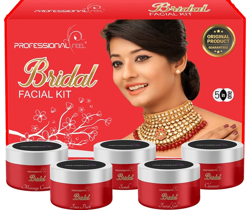 PROFESSIONAL FEEL Beauty Bridal Facial Kit Suitable For all Age Beauty Saloon Fairness Best Instat Glow Facial Kit Ever in INDIA 500 gm - Image 1