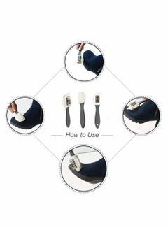 Excefore Shoe Brush Set, 2 Pcs Suede Shoe Brush And Scrub Brush  - Image 4
