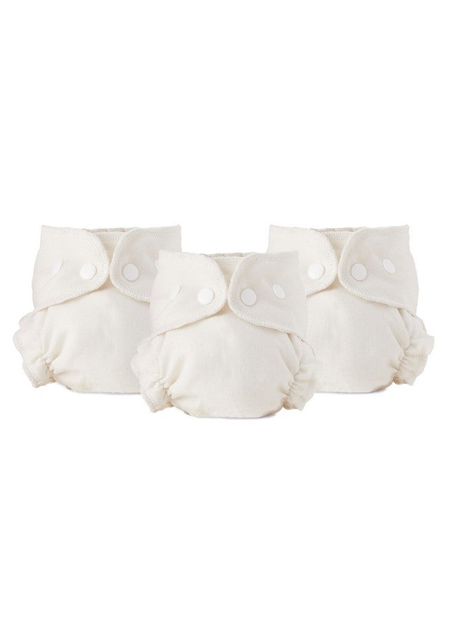 Esembly Cloth Diaper Inner Trimfitting Certified Organic Cotton Reusable And Absorbent Leakproof Diapers With Snap Closure For Ecofriendly Diapering 3Pack Size 1 (717Lbs) - Image 1