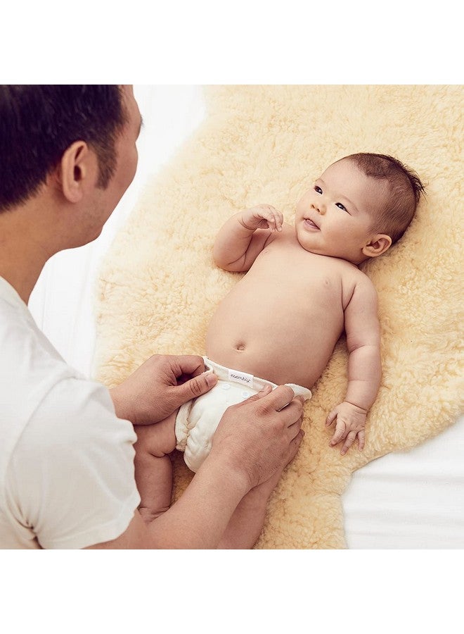 Esembly Cloth Diaper Inner Trimfitting Certified Organic Cotton Reusable And Absorbent Leakproof Diapers With Snap Closure For Ecofriendly Diapering 3Pack Size 1 (717Lbs) - Image 3