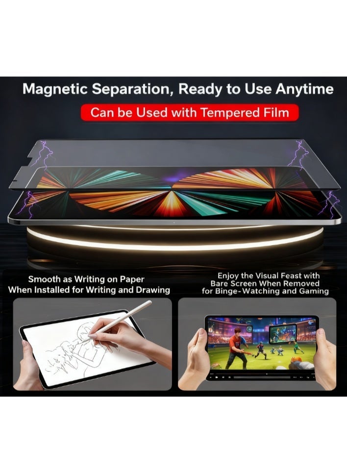 iPad Pro 11 2024 (M4) Screen Protector, Paper Feel, Place Pencil on Paper, Thin and Sensitive, Easy to Apply Tray, Anti-Scratch Protection, 2-Pack - Image 3