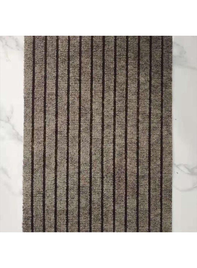 حصيرة مدخل مخططة ميلات بني 60 × 40 سم