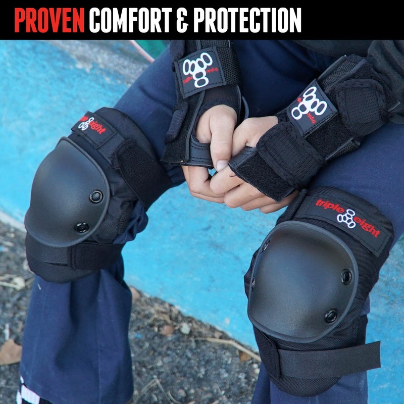 Triple Eight Kneesaver Knee Pads (1-Pair), Black, One Size - Image 5