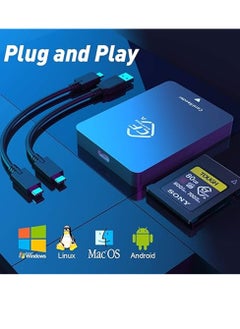 KASTWAVE CF Express Card Reader Type A, CF Express Card Reader USB 3.2 Gen2 10Gbps Memory Card Adapter with USB C to USB C, USB A Cable for Windows, Mac OS, Linux, Android  - Image 5