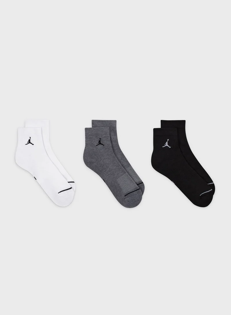 Jordan 3 Pack Jordan Everyday Cushioned Socks