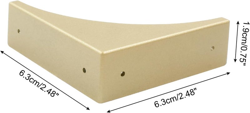 Bivethoi 4 Packs Bronze Box Corner Protectors Edge Cover Safety Guard Furniture Decorative Metal Table Corner 276 x 079 - Image 2