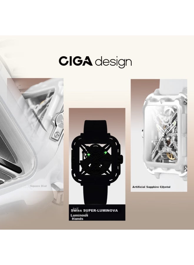 CIGA Design ساعة ميكانيكية من سيغا ديزاين إكزيا كوي سيراميك إصدار جياو سيراميك ساعة تعاون هدية موسم التخرج - Image 2