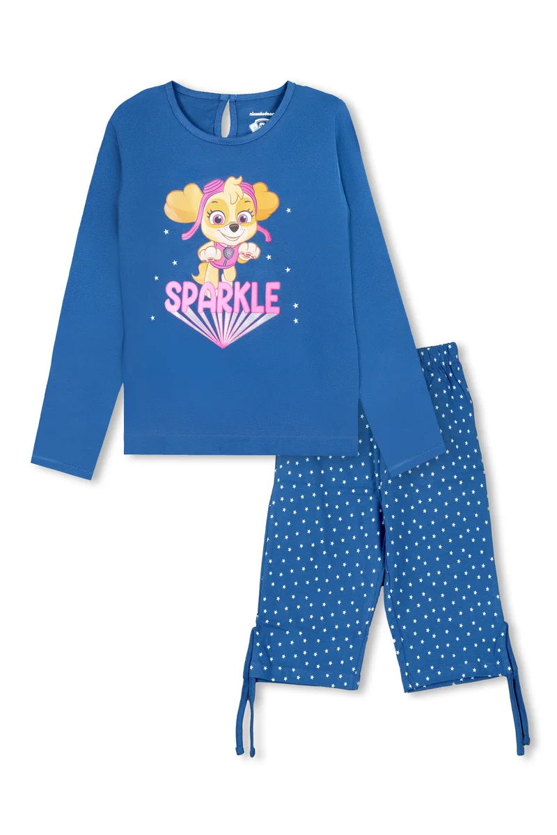 نكلوديون Nickelodean Kids Girls Paw Patrol Full Sleeves Nightwear