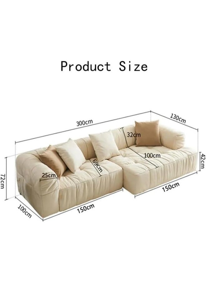 Generic L-Shaped Modern Design Velvet Modular Sofa for Modern Living Spaces (Left)  - Image 2