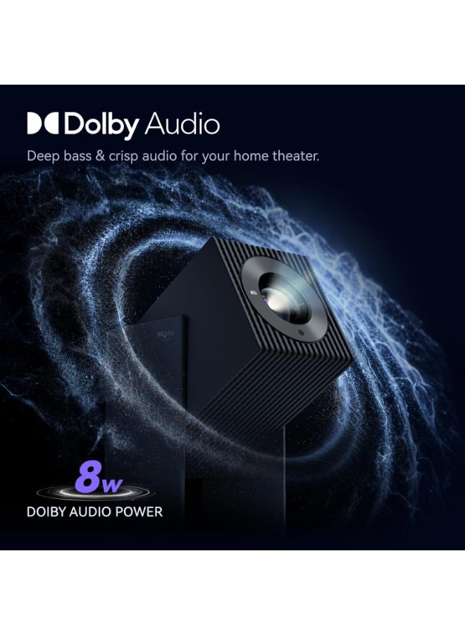 wanbo Cube 2S Smart Projector 1080P FHD, VIDAA OS, 500 ANSI Lumens, HDR10, Dolby Audio, ToF Auto Focus, 1GB RAM + 8GB ROM, HDMI 2.1, WiFi, Home Cinema & Outdoor Movie Projector CUBE2S Cube 2s - Image 5