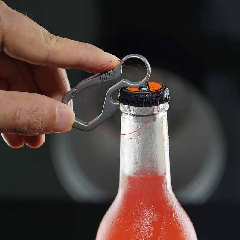 Outdoor Lightweight Titanium Key Chain Quick-release Key Ring Holder - Image 2