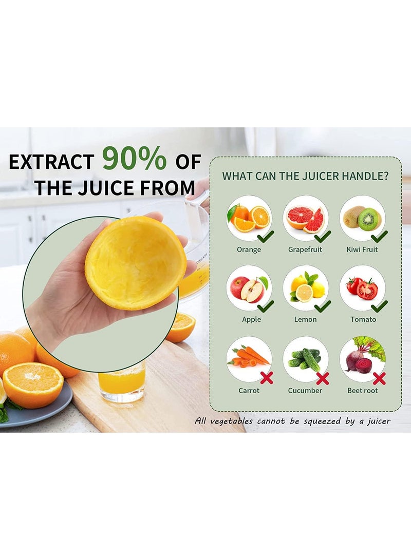 GLOBE GOODS Electric Citrus Juicer, Powerful Juice Squeezer with USB Charging Cable, Electric High Juice Yield Juicer for Squeezing Oranges, Lemons, Kiwis and grapefruits - Image 3