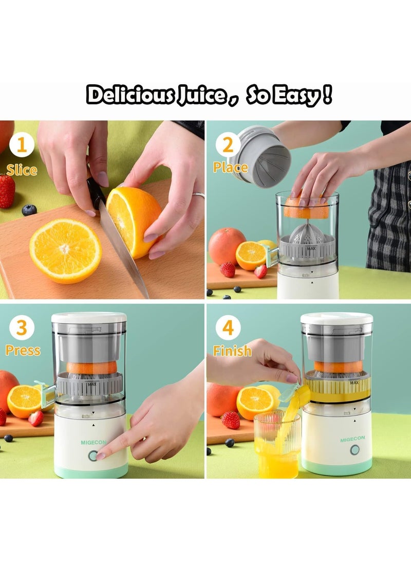 GLOBE GOODS Electric Citrus Juicer, Powerful Juice Squeezer with USB Charging Cable, Electric High Juice Yield Juicer for Squeezing Oranges, Lemons, Kiwis and grapefruits - Image 5
