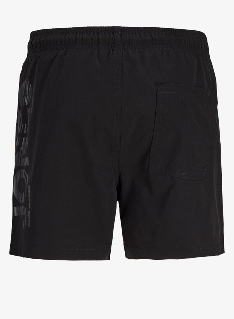 Jack & Jones Junior Youth Logo Drawstring Swim Shorts - Image 2