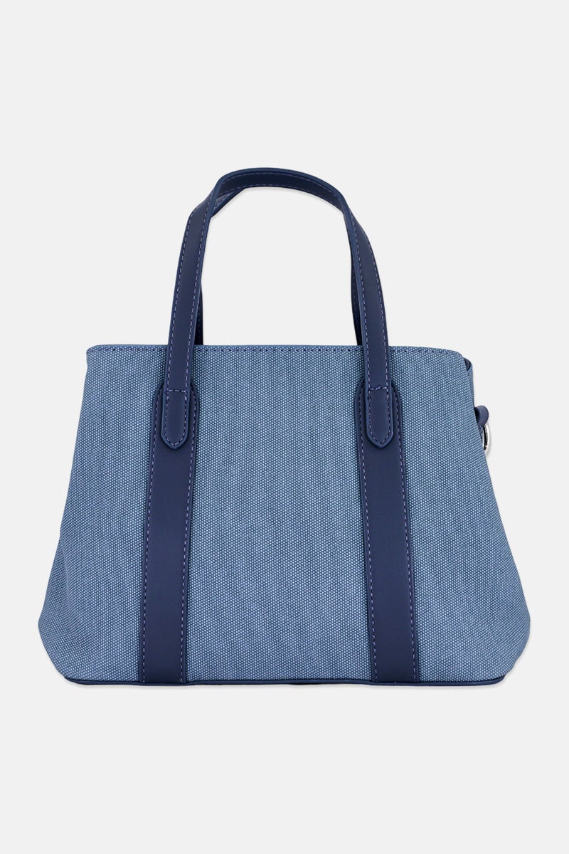 Kathy Ireland Women Brand Logo Handbag, Slate Blue - Image 3