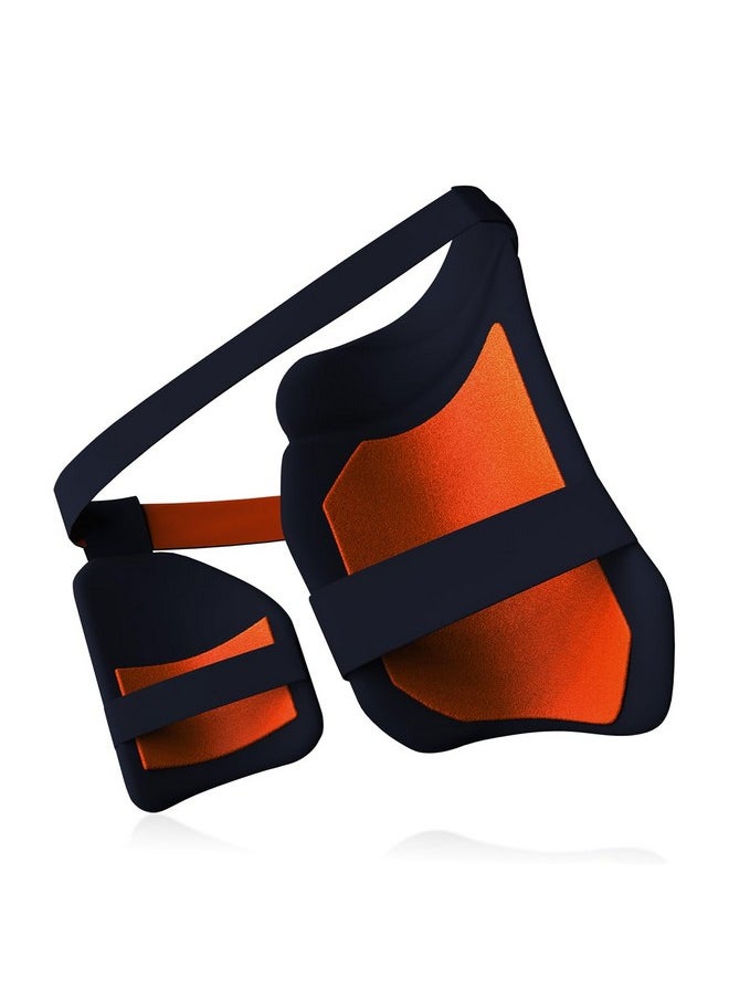 Moonwalkr Thigh Guard 2.0 Protective Gear For Batter’S Height (4’9”- 5’3”) Cricket Thigh Pad Cricket Accessories & Equipment Safeguarding Both Your Outer And Inner Thighs Blue (Small, Left Hand)  - Image 5