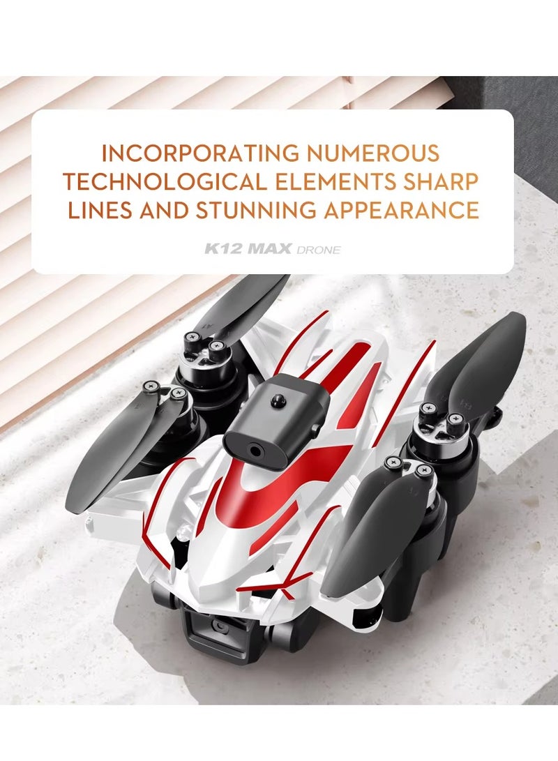 K12 Max Smart Phone Drone Brushless Strong Power 3 Camera 4k Wide Angel Video Shooting Folding Photography One Key Landing Drone - Image 3