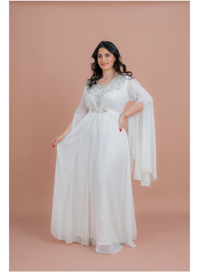 اكسا قفطان أنيق بحزام من قطعتين  - Image 3