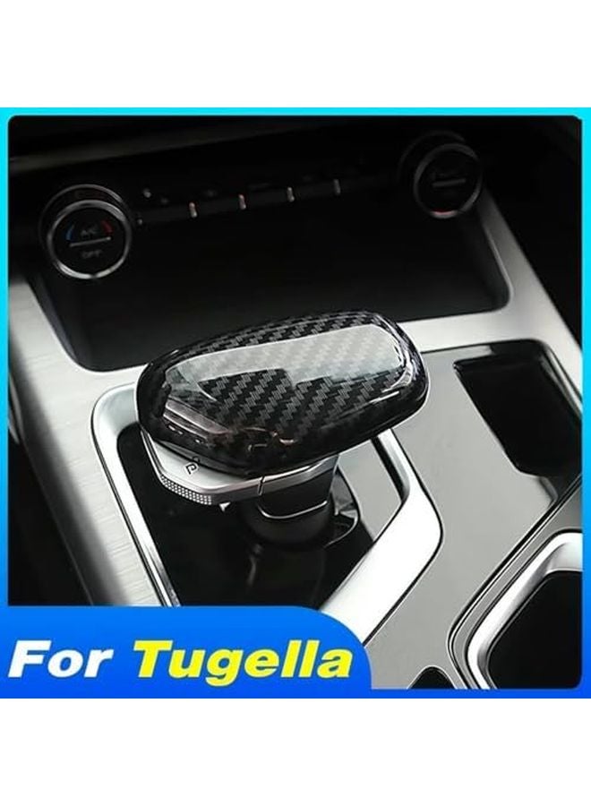Geely Tugella Xingyue FY11 Gear Shift Knob Cover Parking Button Trim Carbon Color - Image 4