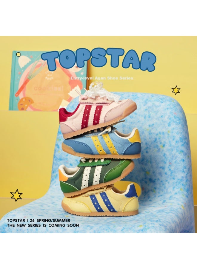 Topstar Kids Running Shoes  Spring New Girls Casual Training Shoes Boys Retro Outdoor Sneakers Pink Size 27 - Image 1