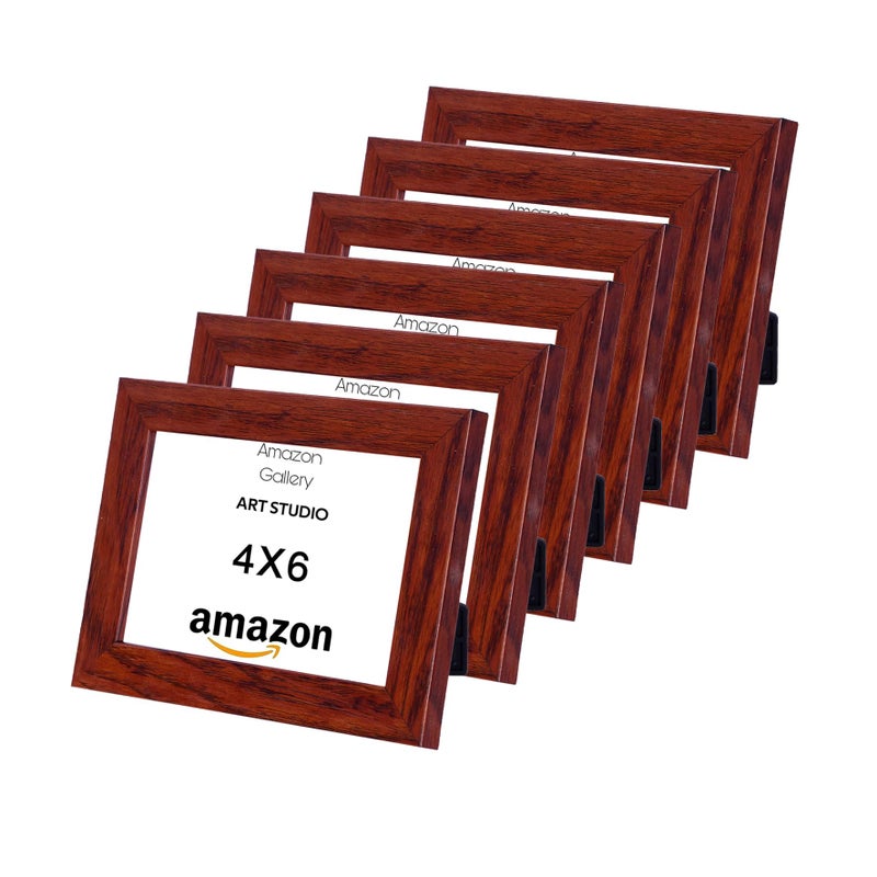 photo frame 4X6, Tabletop10X15 (6 pieces) (Brown-M18) - Image 4