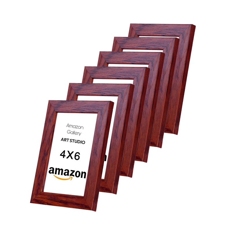 photo frame 4X6, Tabletop10X15 (6 pieces) (Brown-M18) - Image 2