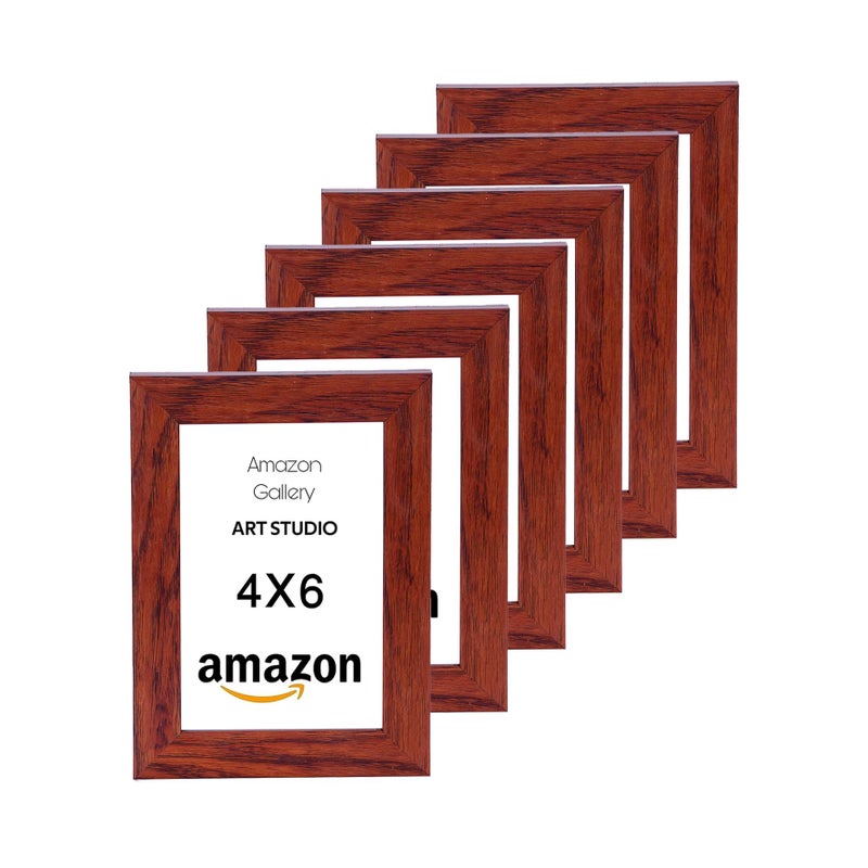 photo frame 4X6, Tabletop10X15 (6 pieces) (Brown-M18) - Image 3