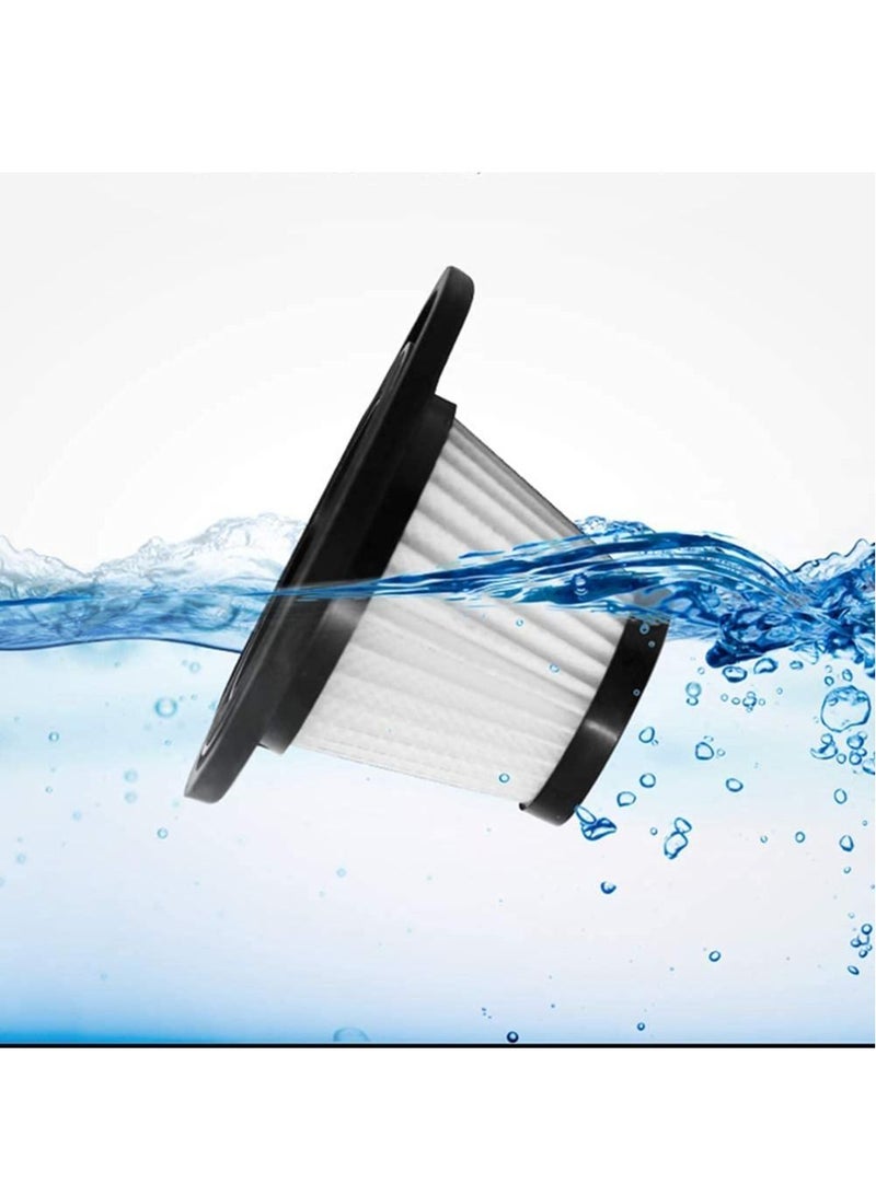 مكنسة كهربائية محمولة لاسلكية تعمل بالبطارية قابلة لإعادة الشحن وتقنية الشحن السريع، وفلتر صغير محمول قابل للغسل بالماء مع شفط إعصاري قوي - Image 3