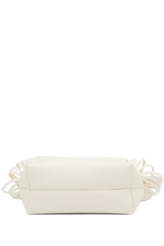 FashionPuzzle Small Fringe Crossbody Bag with Wrist Strap (Off White) - Image 3