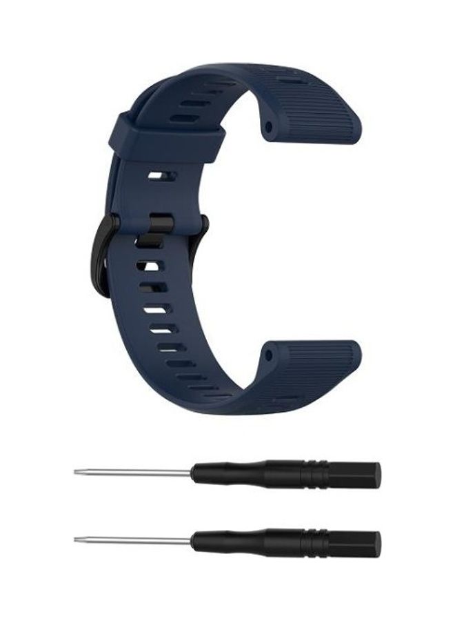 BGM Silicone Strap For Garmin Forerunner 945 Midnight Blue - Image 3