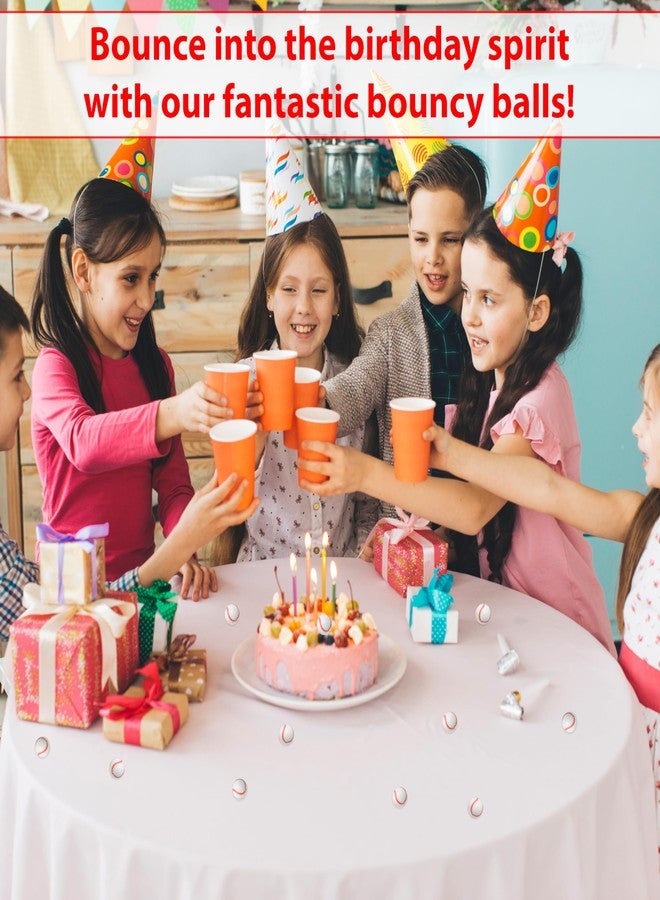 Kiddie Play 25 كرة نابضة لهدايا حفلات الأطفال | كرة بيسبول نابضة 27 مم | كرات مطاطية صغيرة للأطفال - Image 4
