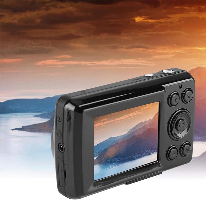 كاميرا رقمية سوداء مسجلة 2 ميجابكسل 720 بيكسل عالية الدقة كاميرا مدونات فيديو للأطفال والمراهقين والمبتدئين - Image 2