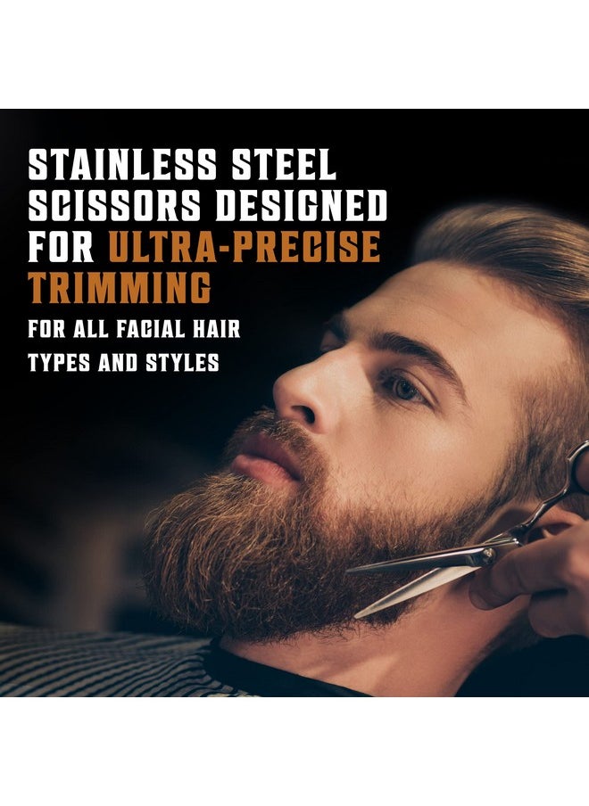 Viking Revolution - Viking Revolution Natural Boar Bristle Brush and Pear Wood Comb Set for Men - Dual Action Grooming for Beards and Mustaches with Velvet Travel Pouch - Image 1