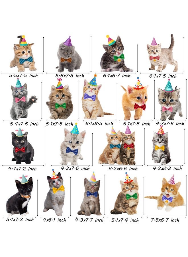 umoni 20Pcs Cat Hanging Swirls Decorations Cat Kitten Birthday Party Decorations Baby Cat Swirl Decorations for Cat Lover Kids Pet Cat Theme Birthday Party Pet Adoption Party Supplies - Image 2