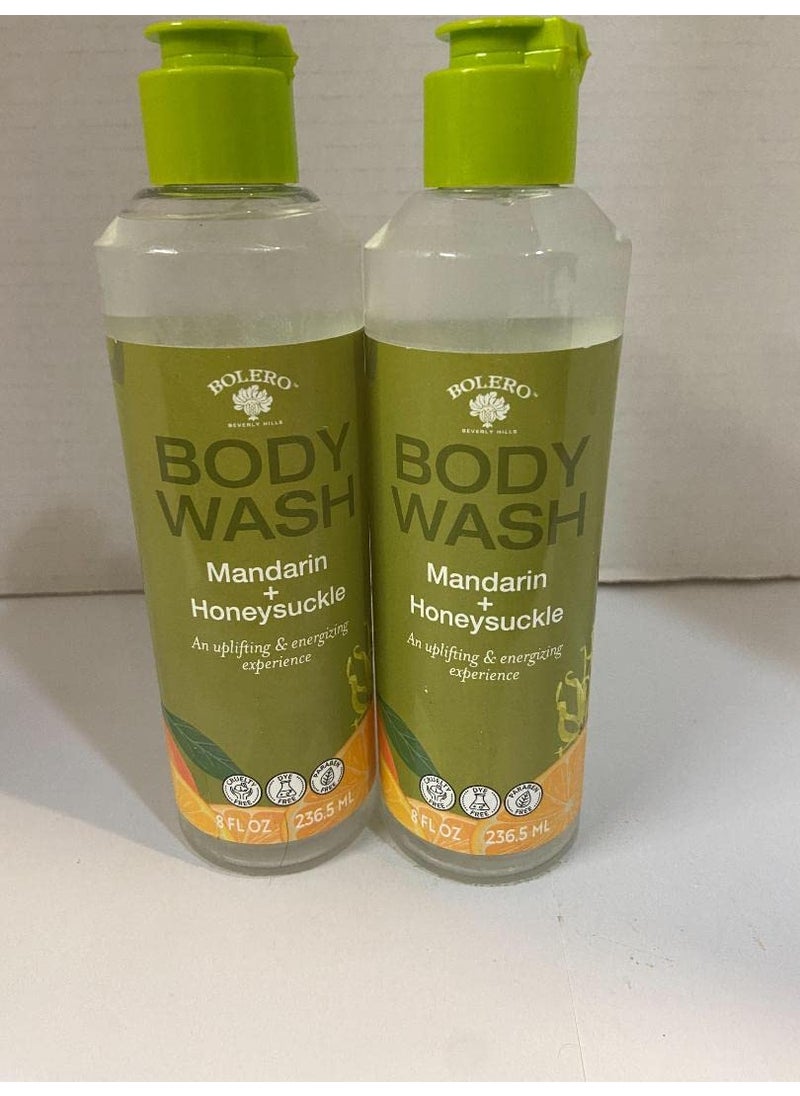 bolero beverly hills - Mandarin  Honeysuckle Body Wash 2 EA 8 oz Oz - Image 1