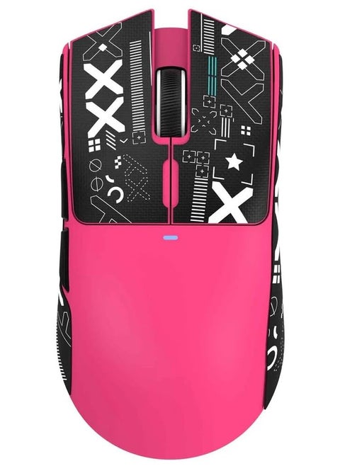 X11SE Ultra-Light Wireless Gaming Mouse, Tri-Mode-2.4G/USB-C Wired/BT, PixArt PAW3311 Gaming Sensor, 22KDPI, 5 Programmable Buttons for Laptop, PC, Mac Gamer (Berry Red&Sticker)