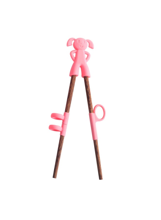 Daily Use Tableware/chopsticks - Bamboo Chopsticks Lotus Design-Color:Little Girl's Wooden Chopsticks Set - Image 1